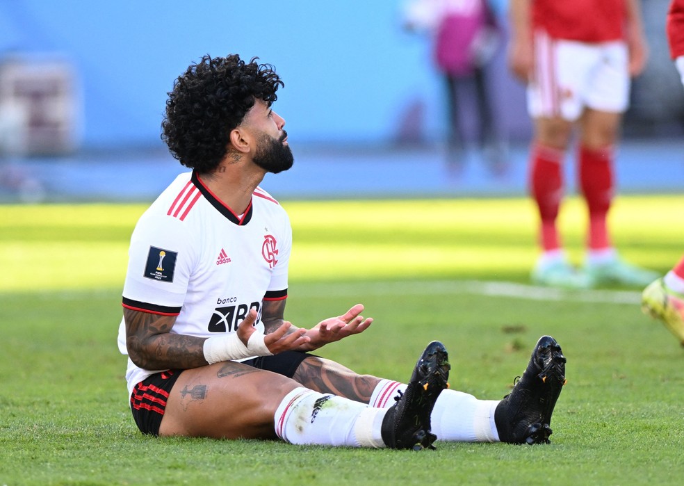 Gabigol foi destaque do Flamengo contra o Al Ahly &mdash; Foto: Alexandre Neto/Reuters