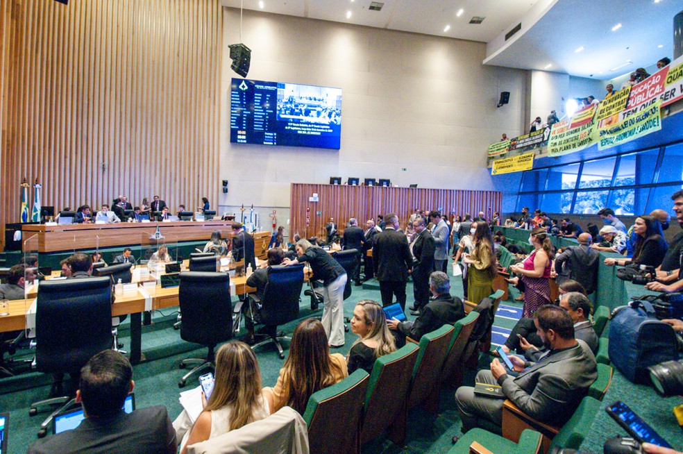 Sessão da Câmara Legislativa do DF, em 14 de dezembro de 2022 — Foto: Carlos Gandra/CLDF