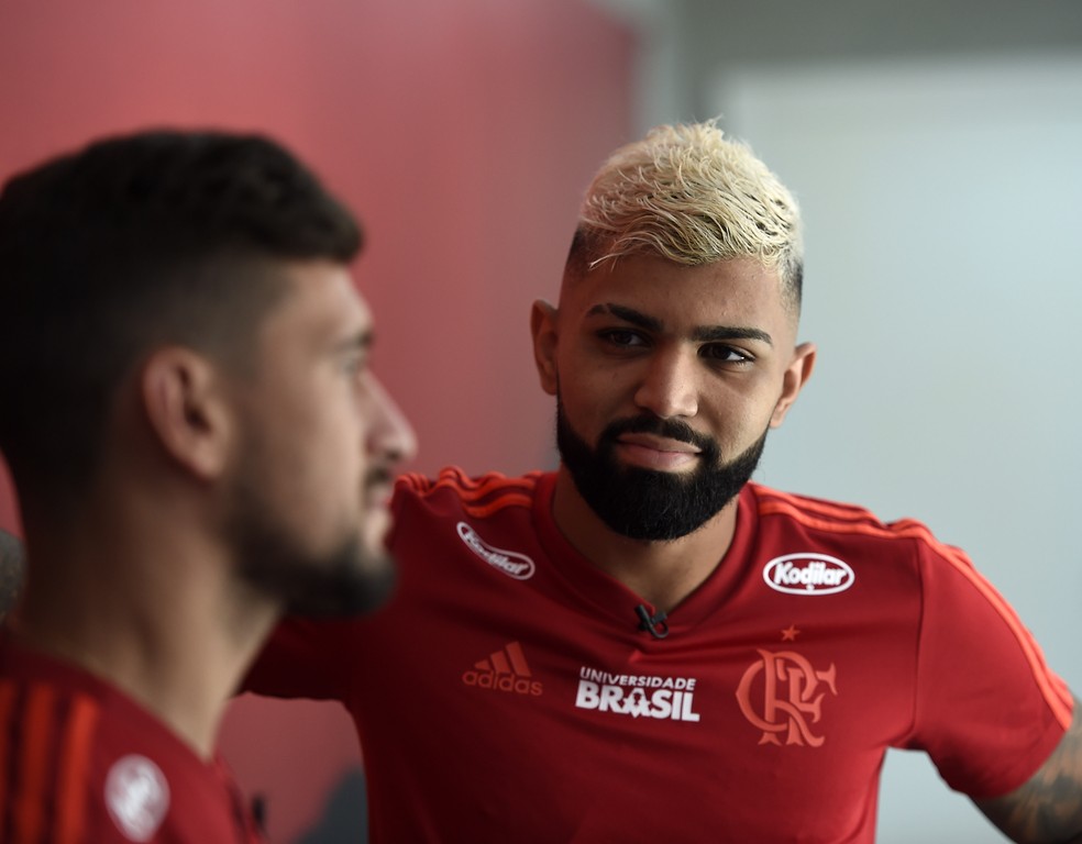 Gabigol e Arrascaeta. Reforços badalados do Flamengo para 2019 — Foto: André Durão