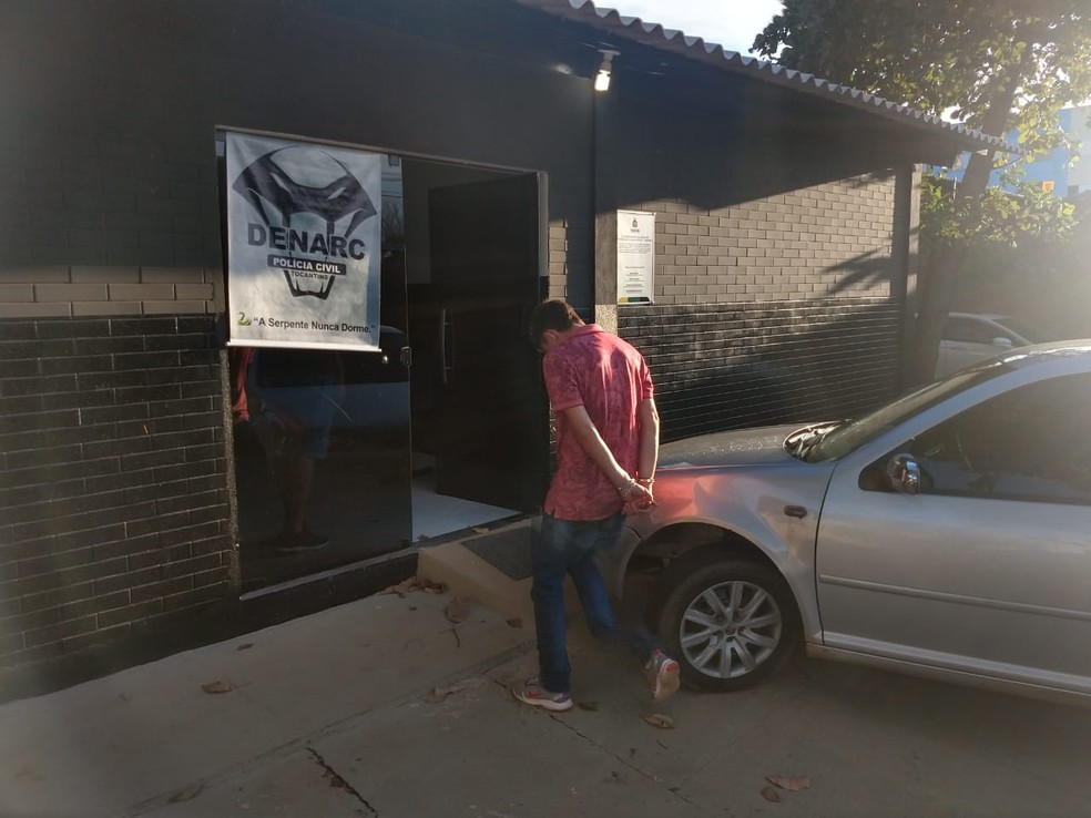 Suspeitos foram presos na região sul de Palmas — Foto: Mayky Araújo/TV Anhanguera