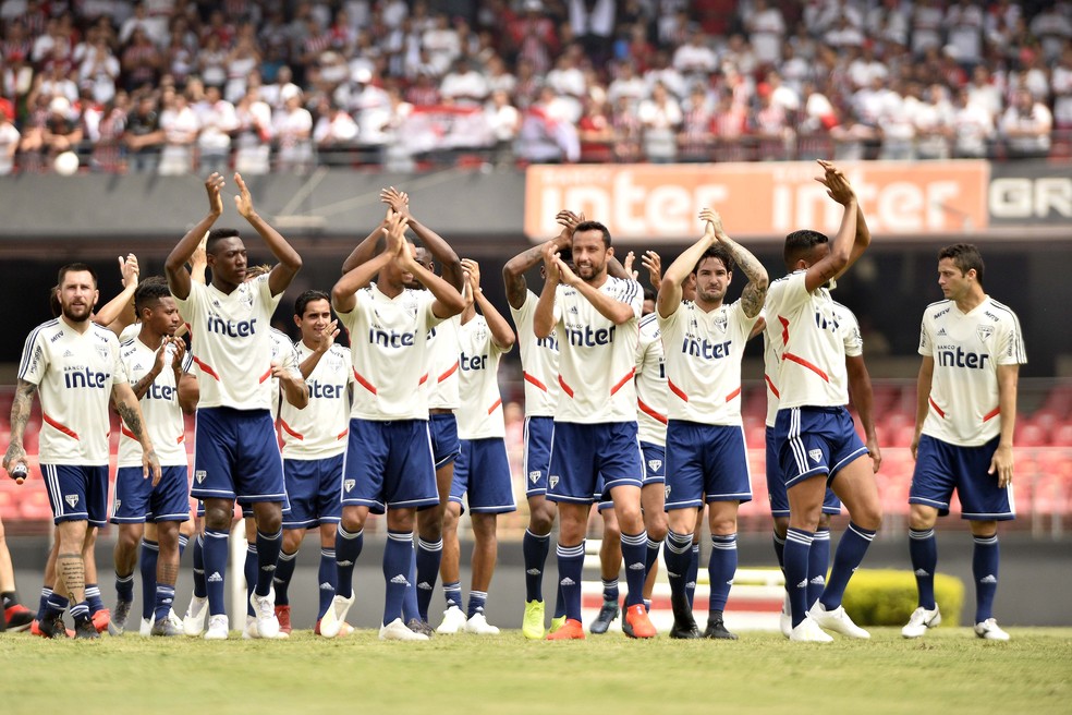 Treino aberto do São Paulo no Morumbi — Foto: Marcos Ribolli