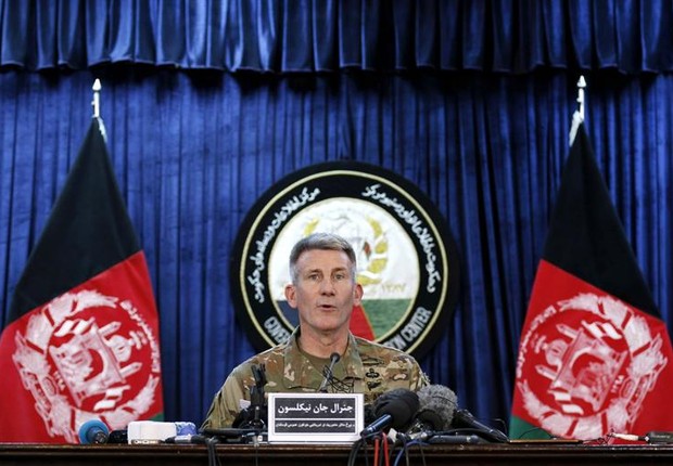 General John W. Nicholson, comandante das tropas nos EUA no Afeganistão (Foto: EFE/HEDAYTULLAH AMID)