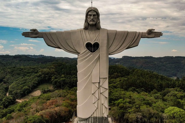 Cristo maior que o do Rio é inaugurado em cidade gaúcha (Foto: Divulgação)