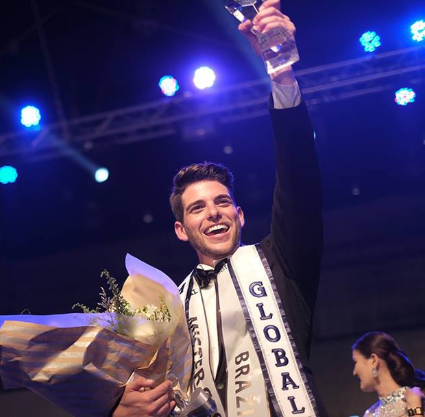 Pedro Gicca, vencedor do Mister Global 2017 (Foto: Divulgação/Destac Assessoria)