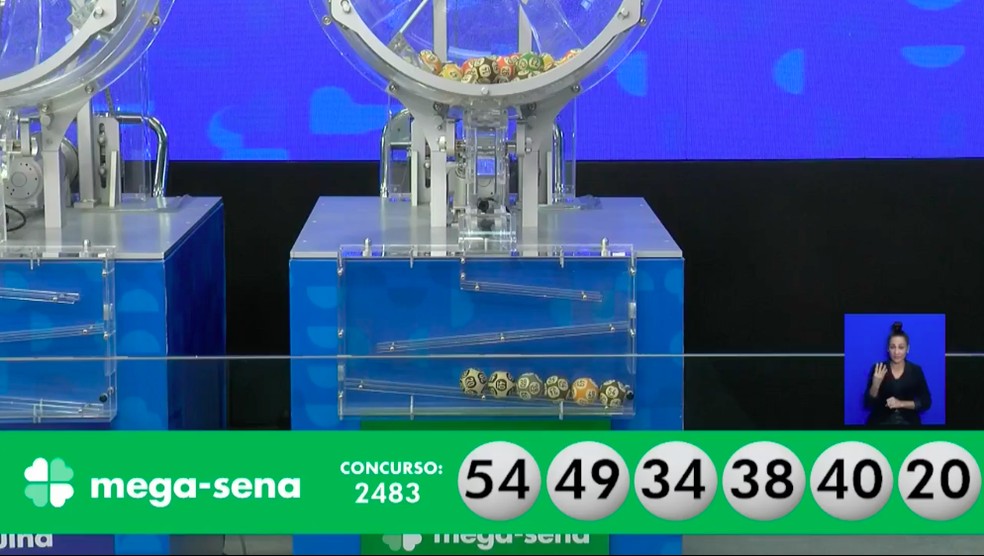 Resultados do concurso 2.483 da Mega Sena — Foto: Reprodução/Facebook/Loterias Caixa