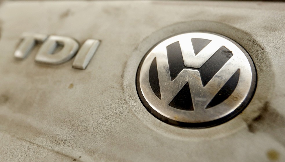 Motor turbo diesel da Volkswagen — Foto: REUTERS/Arnd Wiegmann
