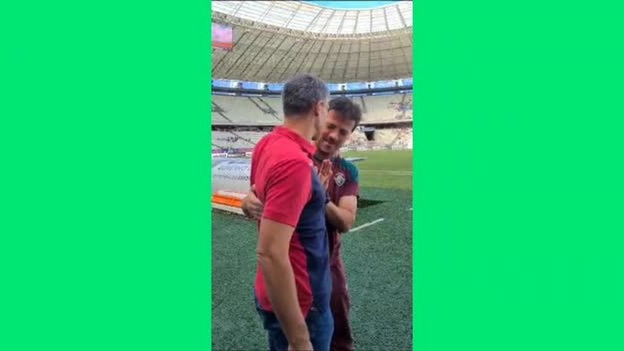 Vojvoda e Fernando Diniz se encontram: 'Parab&eacute;ns por tudo'