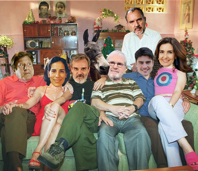 Família da TV invade a programação e o Deu Show! se diverte (Foto: TV Globo)