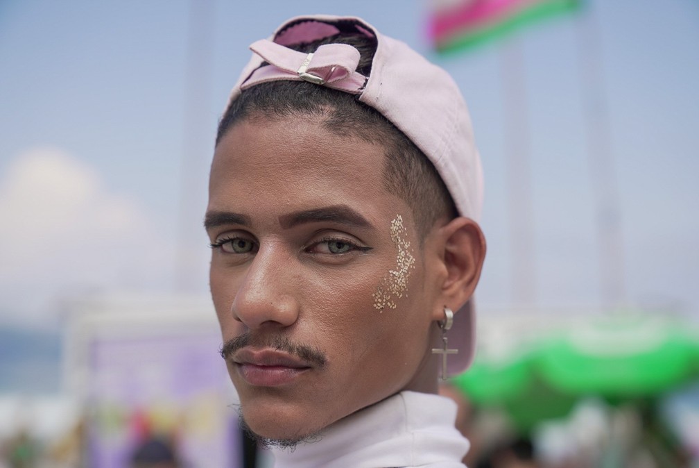 27 Parada LGBTQIAP+ em Copacabana — Foto: Sthepanie Rodrigues/g1