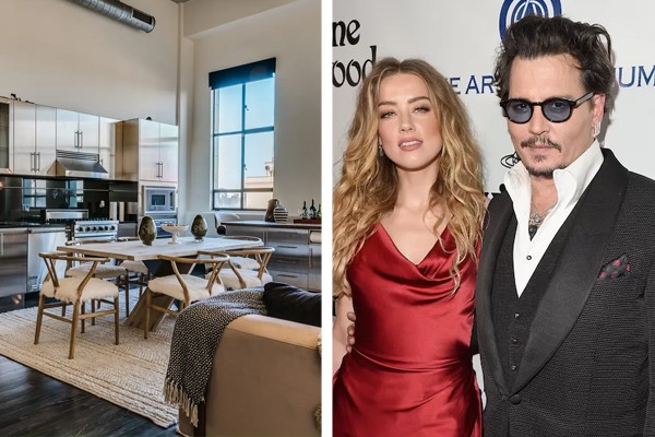 Johnny Depp e Amber Heard viveram juntos em cobertura em Los Angeles (Foto: James Moss for Douglas Elliman Realty; Getty Images)
