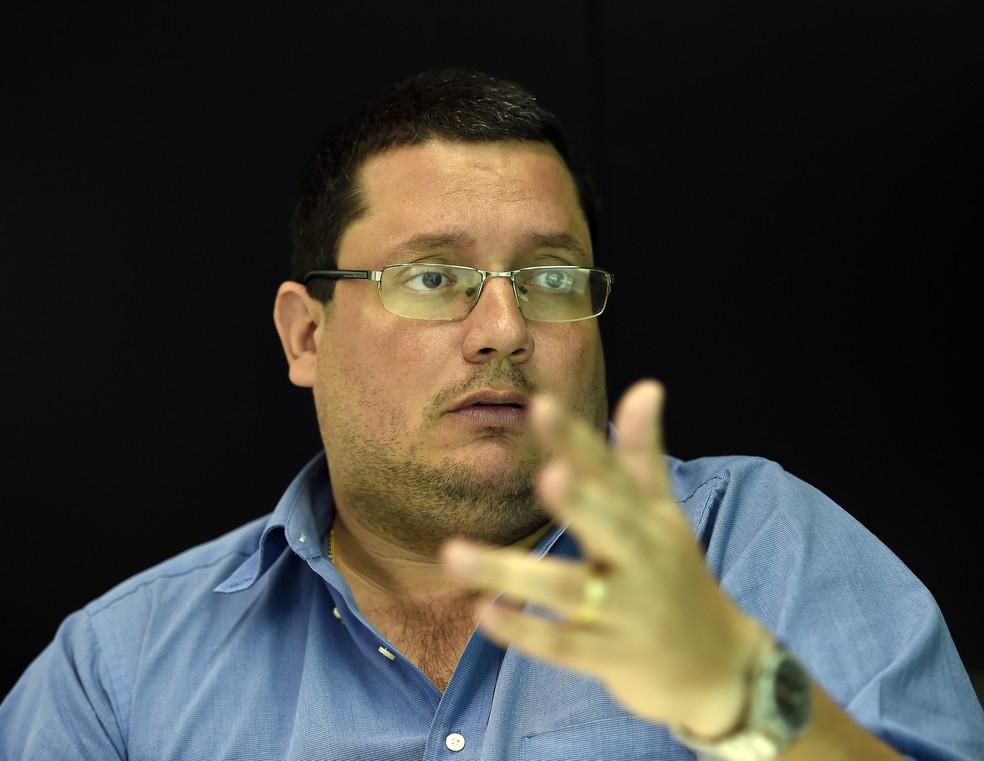 Marcelo Vargas, da chapa branca, critica pol&iacute;tica de contrata&ccedil;&otilde;es e avalia como burro atual Centro de Intelig&ecirc;ncia &mdash; Foto: Andr&eacute; Dur&atilde;o