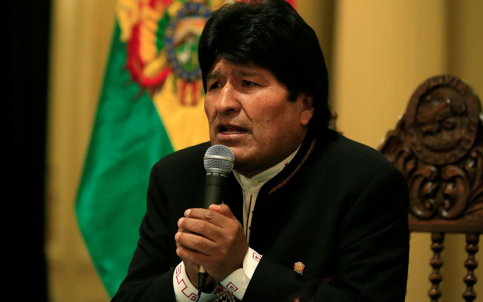 O presidente da Bolívia, Evo Morales, durante entrevista coletiva em 23 de outubro (Foto: Reuters/David Mercado)