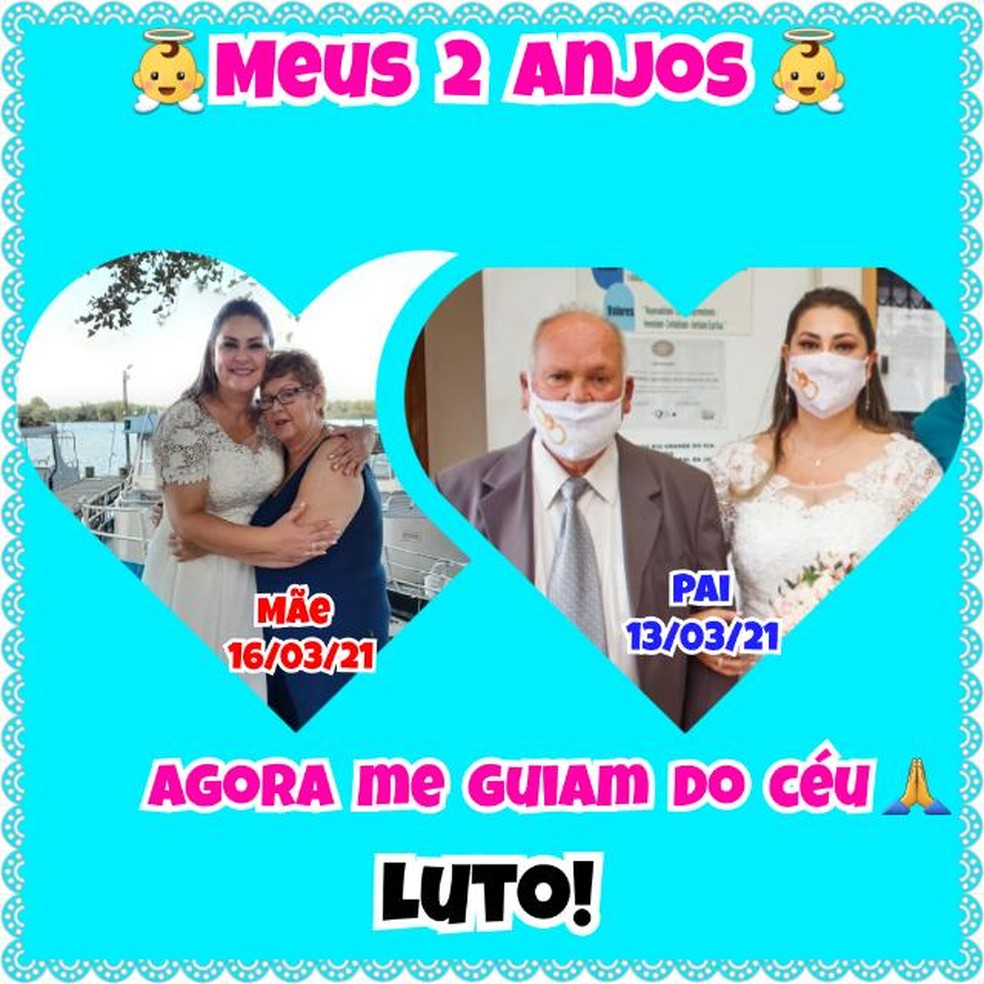 Alice Coelho Schmitt perdeu pai e mãe para Covid em março deste ano — Foto: Arquivo pessoal