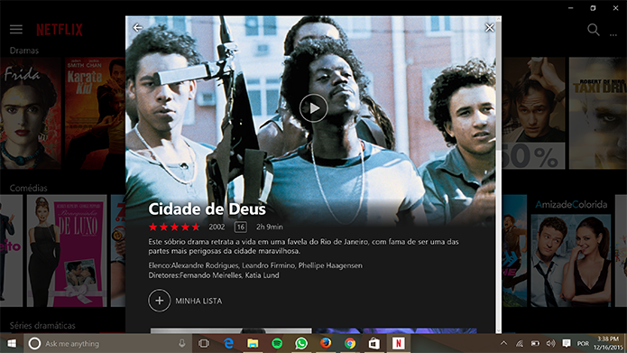 Netflix é um serviço de streaming para vídeos, séries e programas no Windows (Foto: Reprodução/Elson de Souza)