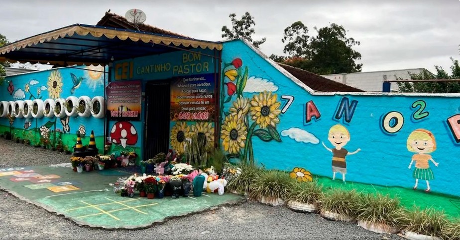 Creche onde ocorreu o ataque em Blumenau (SC)