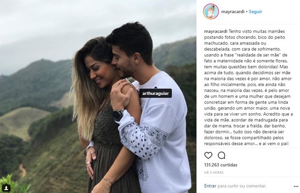 Mayra Cardi faz desabafo após anunciar gravidez (Foto: Reprodução/Instagram)