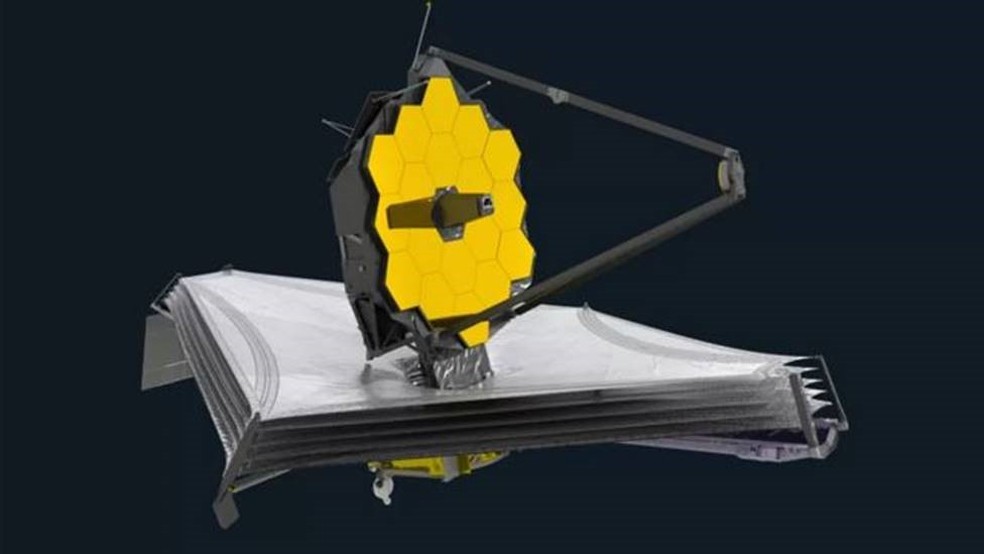 Espera-se que o telescópio espacial James Webb possibilite grandes avanços no estudo da fraca luz intra-aglomerado — Foto: ESA