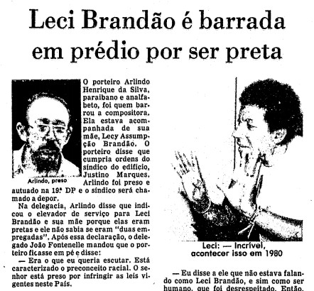 Trecho de página da edição do GLOBO de 19 de agosto de 1980