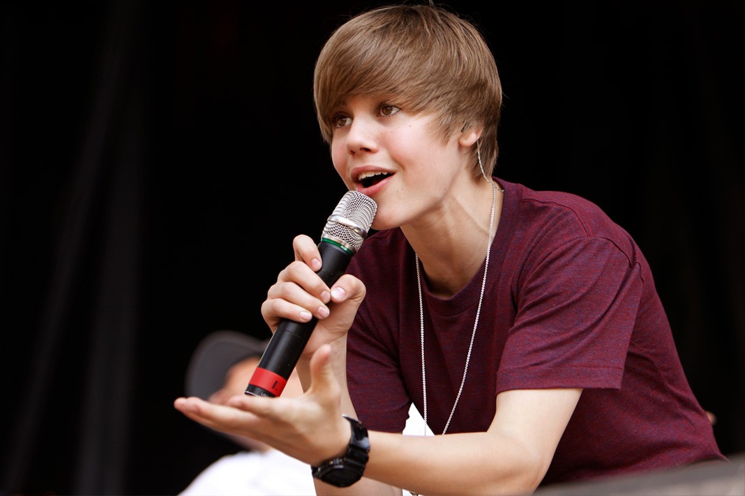 Justin Bieber no começo da carreira — Foto: Reprodução