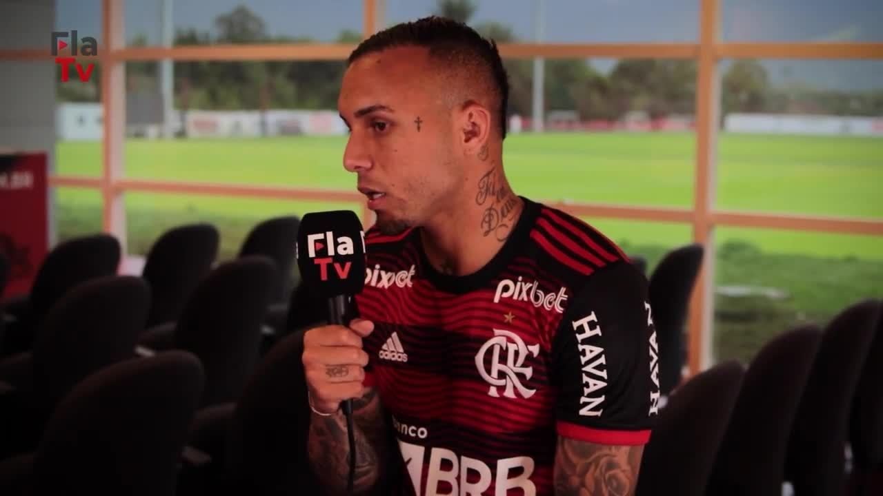 Everton Cebolinha fala em sua primeira entrevista como jogador do Flamengo