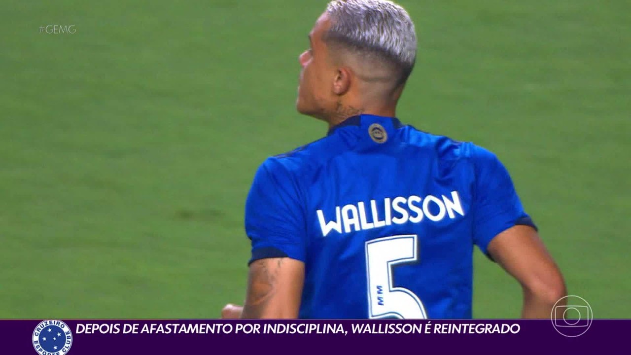 Após afastamento por indisciplina, Wallisson é reintegrado ao Cruzeiro
