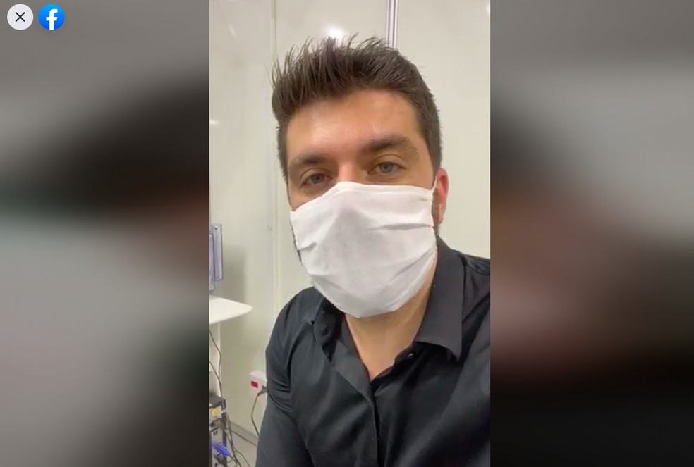 Prefeito de Cajamar, Danilo Joan (PSD), comunicou nas redes sociais que est&aacute; com Covid-19 &mdash; Foto: Reprodu&ccedil;&atilde;o/Facebook