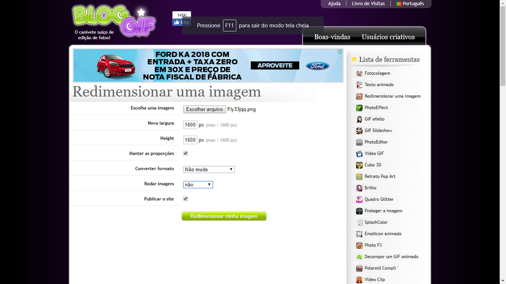Como Redimensionar Fotos Online Imagens Techtudo