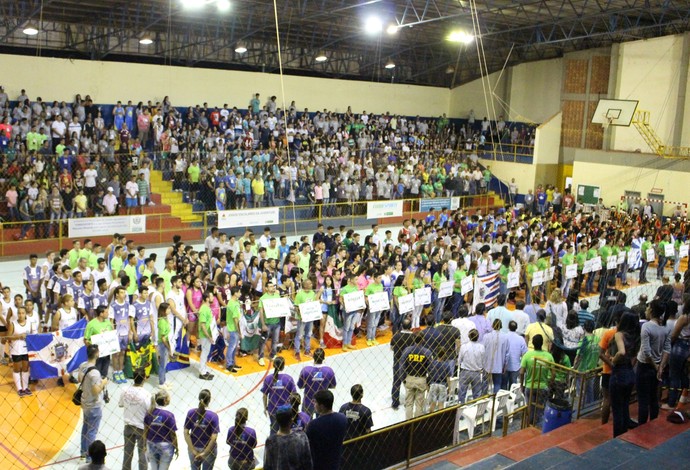 Cerimônia de abertura dos Jogos Escolares da Juventude em MS (Foto: Divulgação/Fundesporte)