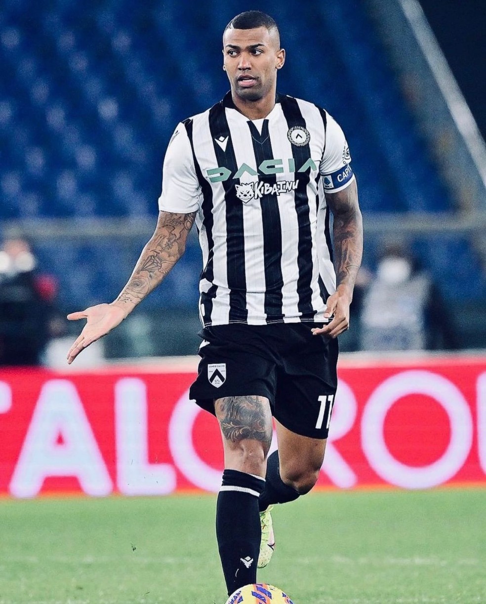 Walace em a&ccedil;&atilde;o pela Udinese na temporada passada &mdash; Foto: Reprodu&ccedil;&atilde;o