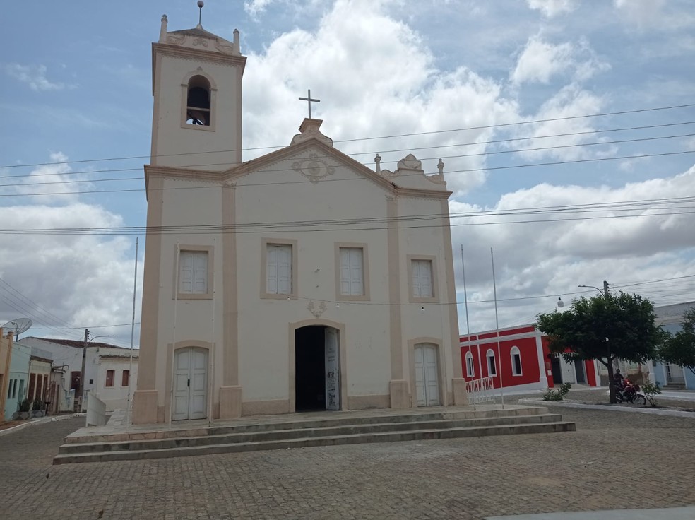 Igreja de Cabaceiras onde acontecem algumas das principais cenas de 'O Auto da Compadecida 2'  Foto: Krys Carneiro/g1 