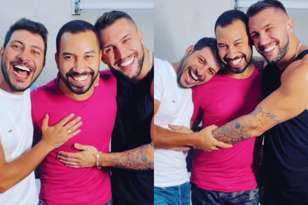 Caio Afiune, Gil do Vigor e Arthur Picoli (Foto: Reprodução/Instagram)