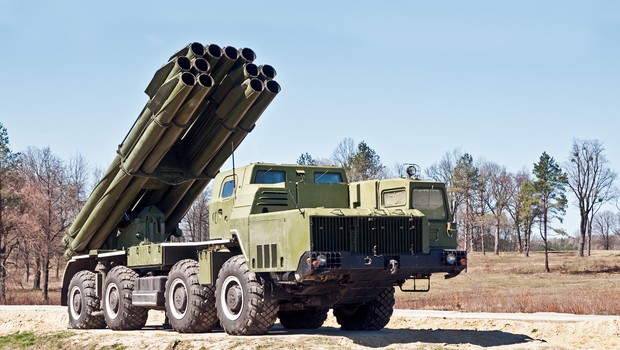 Lança foguetes usado na guerra da Ucrânia  (Foto: iStock / Getty Images Plus)
