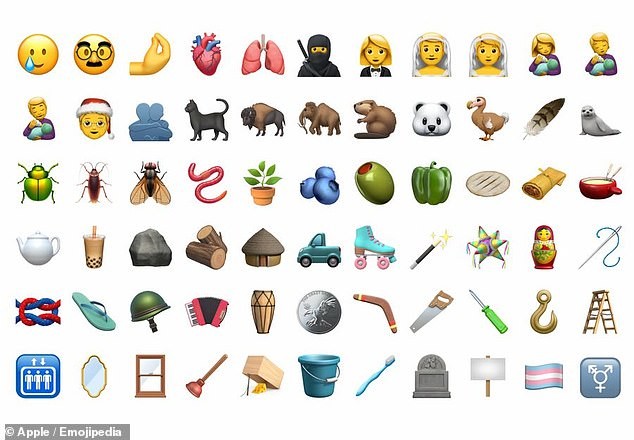 Emojis que serão lançado no mês que vem  (Foto: Apple/Emojipedia)