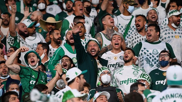 Torcida do Palmeiras na partida contra o Al Ahly