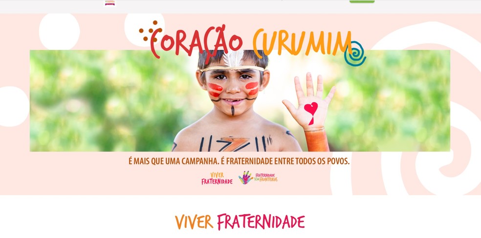 Campanha "Coração Curumim" visa arrecadar fundos para indígenas de MT, MS e Paraguai — Foto: Fraternidade sem Fronteiras/Divulgação