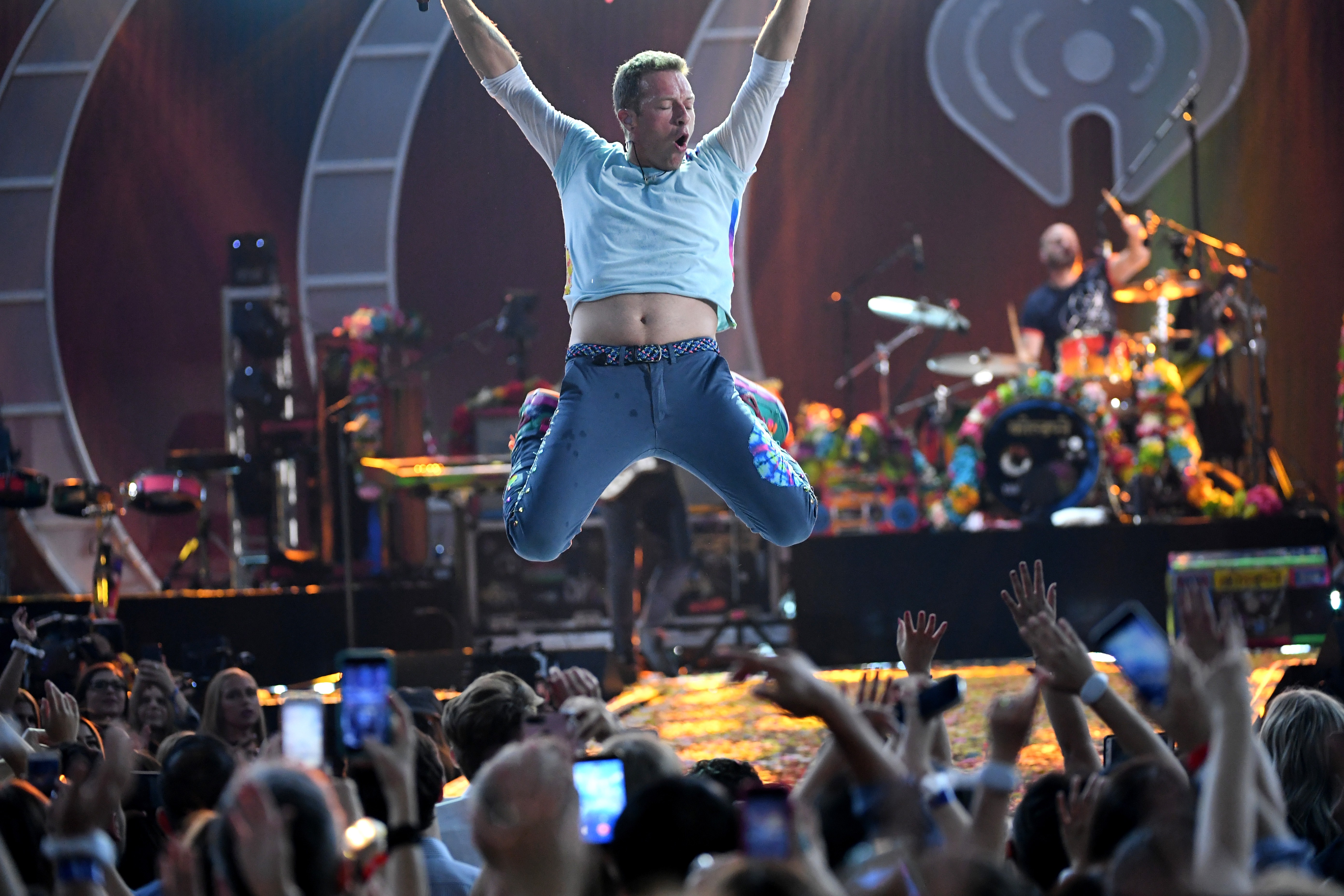 Chris Martin em show do Coldplay (Foto: Getty Images)