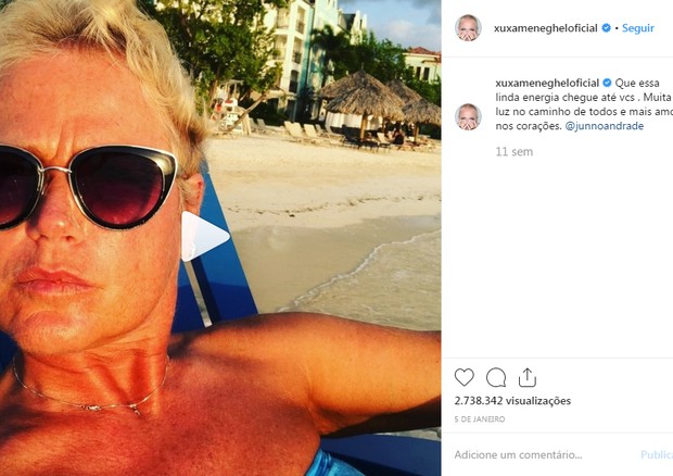 Xuxa esbanja carisma em sua conta no Instagram (Foto: Reprodução Instagram )