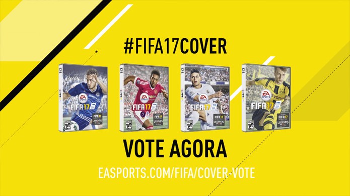 Votação de Fifa 17 irá escolher qual dos quatro atletas irá estampar a capa do jogo (Foto: Reprodução/YouTube)