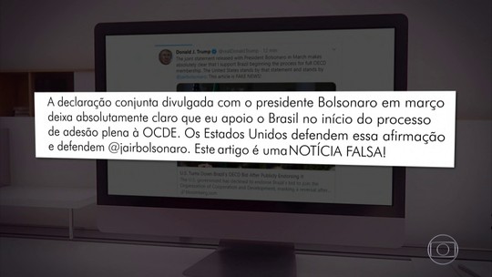Donald Trump reitera apoio à entrada do Brasil na OCDE