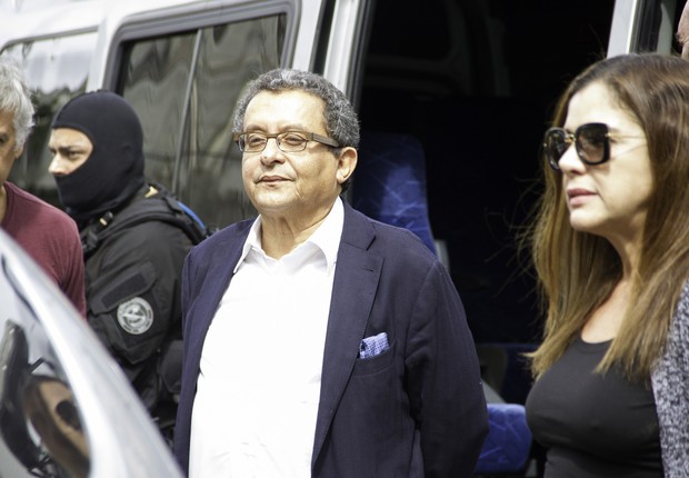 Monica e João Santana, presos em fevereiro por ordem do juiz Sérgio Moro (Foto: Guilherme Artigas / Fotoarena / Ag. O Globo)