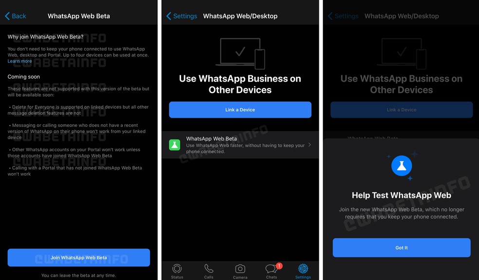 WhatsApp Web pode ganhar versão beta que não exige conectividade com o celular — Foto: Reprodução/WABetaInfo