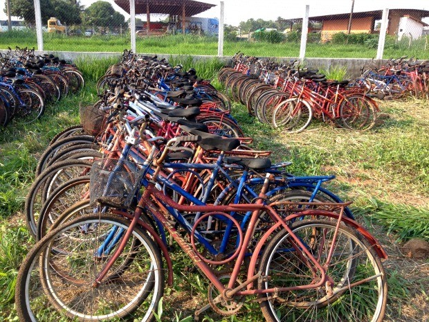 Até 800 bicicletas devem ser vendidas a preços módicos em Cáceres (Foto: André Gustavo Correia/Creas-Cáceres)