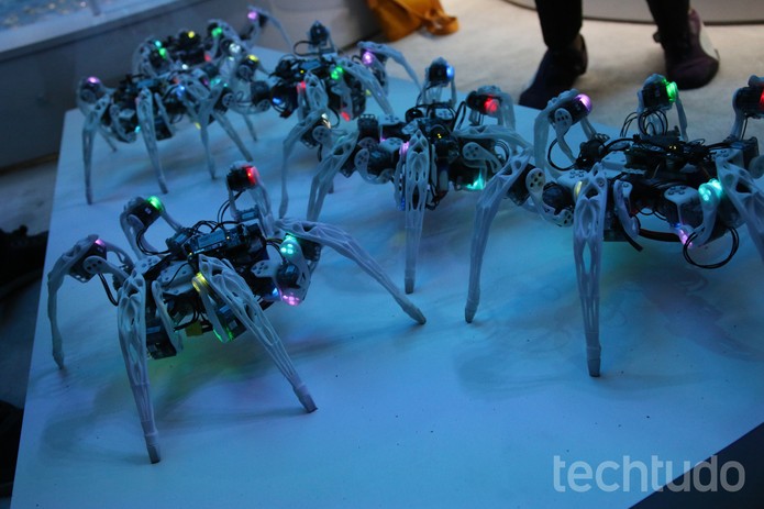 aranha robô (Foto: Fabrício Vitorino/TechTudo)