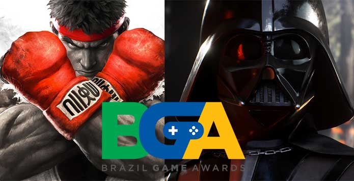 Street Fighter 5 e Star Wars foram destaque no Brazil Game Awards (Foto: Reprodução/Felipe Vinha)