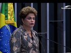 Dilma aponta 'golpe' e diz que 'só o povo' afasta pelo conjunto da obra