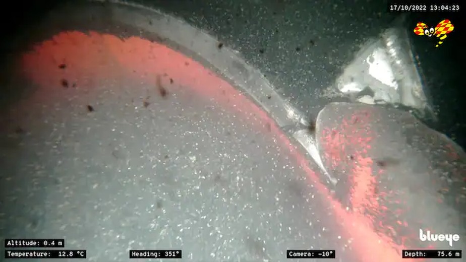 Imagens mostram cratera de 50 metros no gasoduto Nord Stream