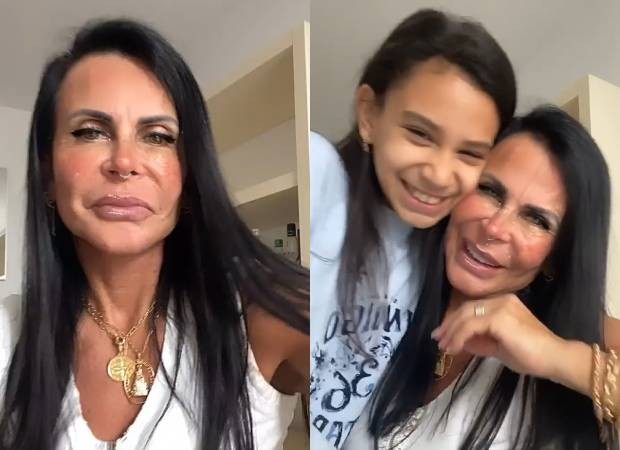 Gretchen ao lado da fila caçula (Foto: Reprodução/Instagram)
