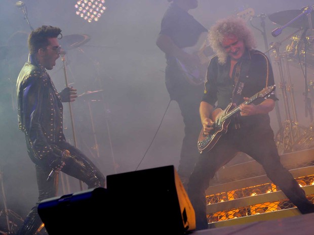 Queen toca em São Paulo (Foto: Flavio Moraes / G1)