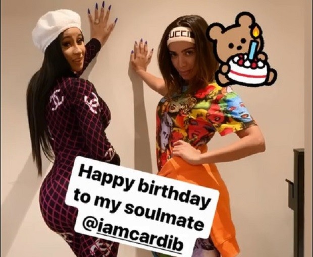 Cardi B e Anitta (Foto: Reprodução/Instagram)