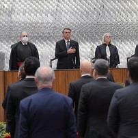 O presidente participou da posse de ministros no STJ indicados por ele - Foto: divulgação